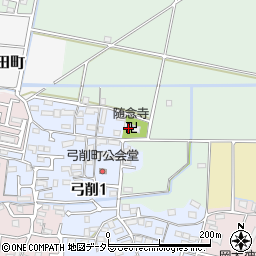 随念寺周辺の地図
