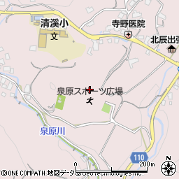 大阪府茨木市泉原周辺の地図