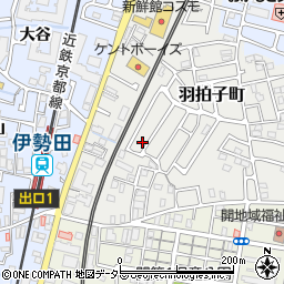 京都府宇治市羽拍子町41-4周辺の地図
