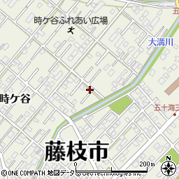 静岡県藤枝市時ケ谷398-28周辺の地図