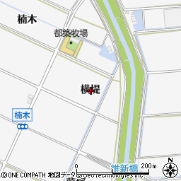 愛知県額田郡幸田町菱池横堤周辺の地図