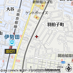 京都府宇治市羽拍子町41-25周辺の地図
