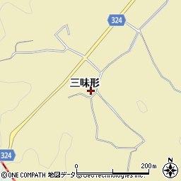 愛知県岡崎市桑谷町三味形周辺の地図