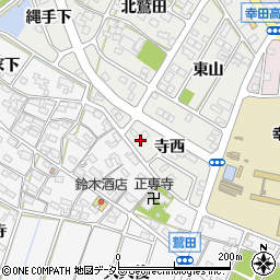 愛知県額田郡幸田町相見寺西21周辺の地図