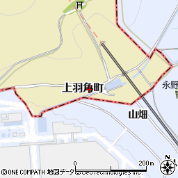 愛知県西尾市上羽角町（馬頭）周辺の地図