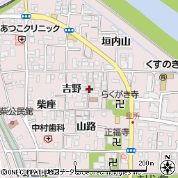 京都府八幡市八幡吉野周辺の地図