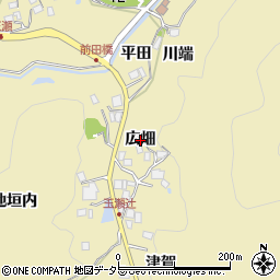 兵庫県宝塚市玉瀬広畑周辺の地図