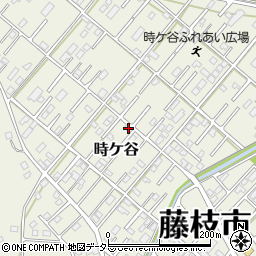 静岡県藤枝市時ケ谷386-58周辺の地図