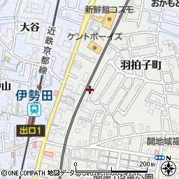 京都府宇治市羽拍子町41-31周辺の地図