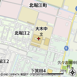 鈴鹿市立大木中学校周辺の地図