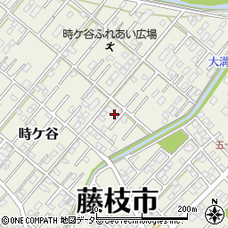 静岡県藤枝市時ケ谷398-15周辺の地図