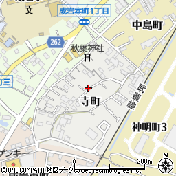 愛知県半田市寺町周辺の地図