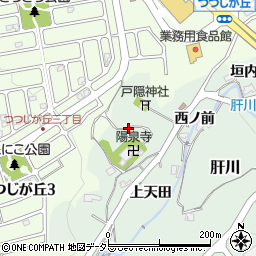兵庫県猪名川町（川辺郡）肝川（下天田）周辺の地図