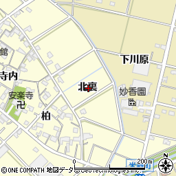 愛知県西尾市小島町北裏周辺の地図