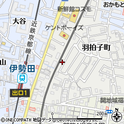 京都府宇治市羽拍子町41-37周辺の地図