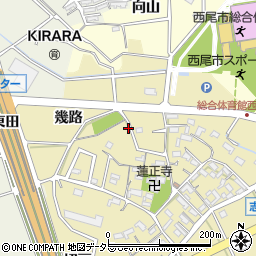 愛知県西尾市志籠谷町周辺の地図