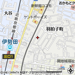 京都府宇治市羽拍子町41-41周辺の地図