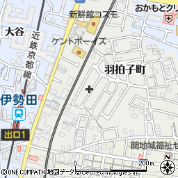 京都府宇治市羽拍子町41-2周辺の地図
