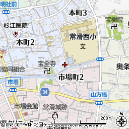 愛知県常滑市本町3丁目176周辺の地図