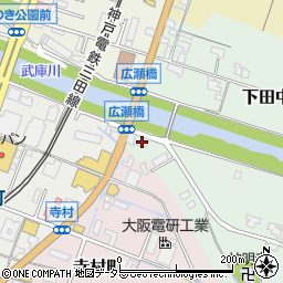 兵庫県三田市下田中762周辺の地図