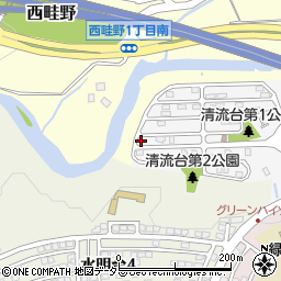 兵庫県川西市清流台6-1周辺の地図
