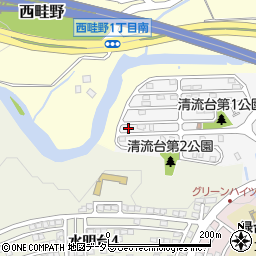兵庫県川西市清流台6-23周辺の地図