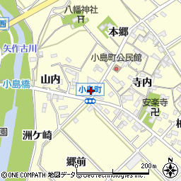 愛知県西尾市小島町本郷33周辺の地図
