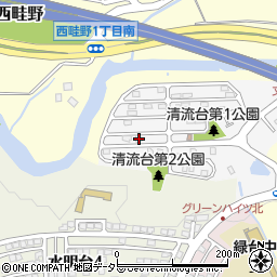 兵庫県川西市清流台6-19周辺の地図