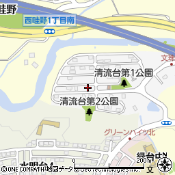 兵庫県川西市清流台6-15周辺の地図
