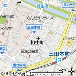 兵庫県三田市相生町17周辺の地図