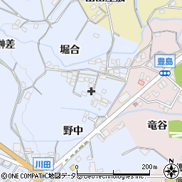 愛知県新城市川田堀合4周辺の地図