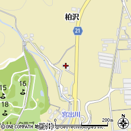 愛知県豊川市東上町柏沢周辺の地図