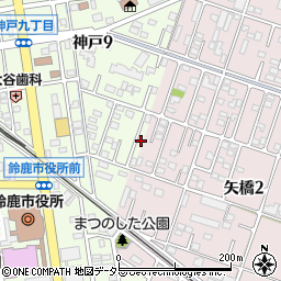 三重県鈴鹿市神戸9丁目30周辺の地図