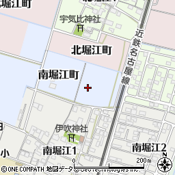 三重県鈴鹿市南堀江町周辺の地図