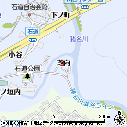兵庫県川西市石道（芝向）周辺の地図