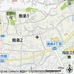 愛知県常滑市奥条周辺の地図