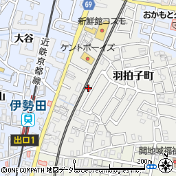 京都府宇治市羽拍子町41-34周辺の地図