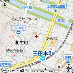 兵庫県三田市相生町15周辺の地図