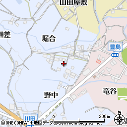 愛知県新城市川田堀合4-1周辺の地図