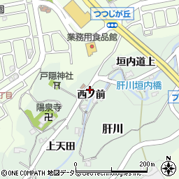 肝川公会堂前周辺の地図