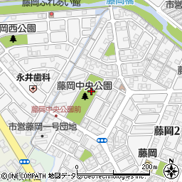 藤岡中央公園周辺の地図