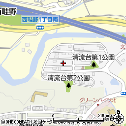 兵庫県川西市清流台7-18周辺の地図