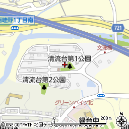 兵庫県川西市清流台12-11周辺の地図