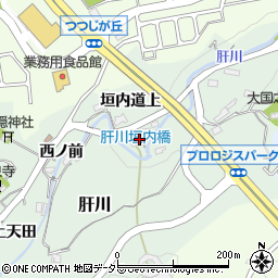 兵庫県川辺郡猪名川町肝川90周辺の地図