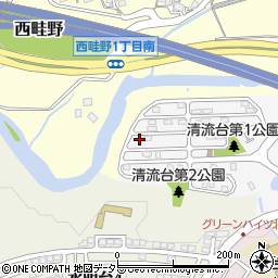 兵庫県川西市清流台7-3周辺の地図