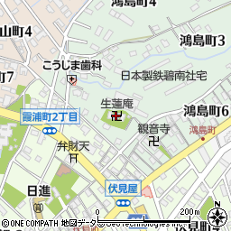 生蓮庵周辺の地図