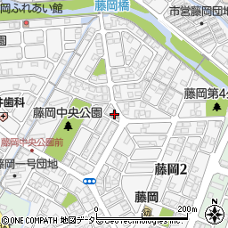 藤枝藤岡郵便局周辺の地図