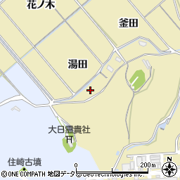 愛知県西尾市上羽角町湯田68周辺の地図