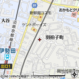 京都府宇治市羽拍子町41-22周辺の地図