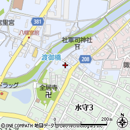 静岡県藤枝市八幡102周辺の地図